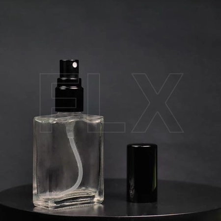 Атомайзер, черная крышка и помпа, на защелке, 30мл 0_B013-30 BLACK
