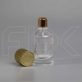 Атомайзер ребристый, на защелке, золотые, 30мл 0_B160-30 GOLD