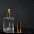Атомайзер, золотая крышка и помпа, на защелке, 30мл 0_B013-30 GOLD