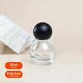 Атомайзер-защелка круглый, черная крышка, 30мл 0_B163-30 BLACK