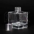Флакон для аромадиффузора, 140мл, квадрат (серебристый) 0_D002-140-SILVER