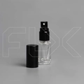 Атомайзер, прозрачное толстое стекло, черная крышка, 3,5мл 0_S068-3.5 BLACK