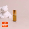 Флакон-роллер 5мл, коричневое стекло со стеклянным роликом (кратно 5) M100-5