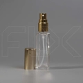 Атомайзер, прозрачное толстое стекло, золотая крышка, 8,5мл 0_S068-8.5 GOLD