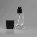 Атомайзер, стекло, 22мл, черная крышка/дерево 0_S237-22 BLACK