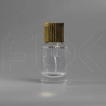 Атомайзер ребристый, на защелке, золотые, 30мл 0_B160-30 GOLD
