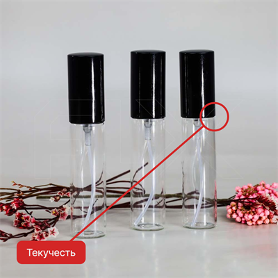 УЦЕНКА-Атомайзер-карандаш 9.5мл, прозрачное стекло, крышка металл (кратно 10) UCENKA-S009-9.5:CQ