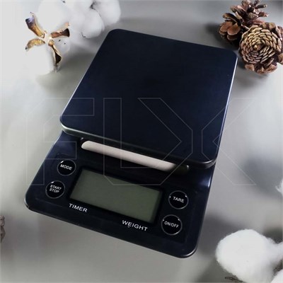 Весы (5кг/0.1гр), черный, на батарейках E027-5:CW - фото 10700