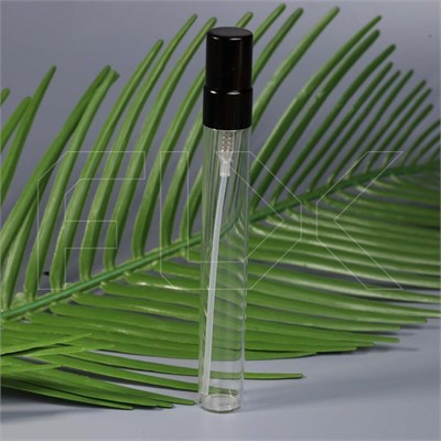 Атомайзер-карандаш 10мл, прозрачное стекло, черная металлическая крышка 0_S004-10 BLACK - фото 17976