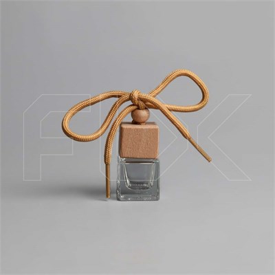 Автофлакон, 6 мл, квадрат, бежевый шнурок (кратно 20) 0_AF011-6 BEIGE - фото 18067