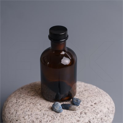 Флакон для парфюм- и аромамасел, 115 мл, с пробковой крышкой, темное стекло 0_D027-115 - фото 18072
