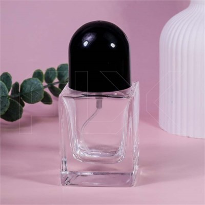 Атомайзер, 30мл, квадрат, черная крышка-купол 0_S223-30 BLACK - фото 18098