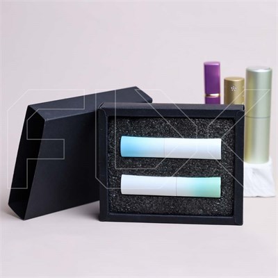 Акция_Парфюм-бокс с черной вкладкой для помадок 10 мл,  черный 0_K019-30x123x148 (P001-10) BLACK - фото 18245