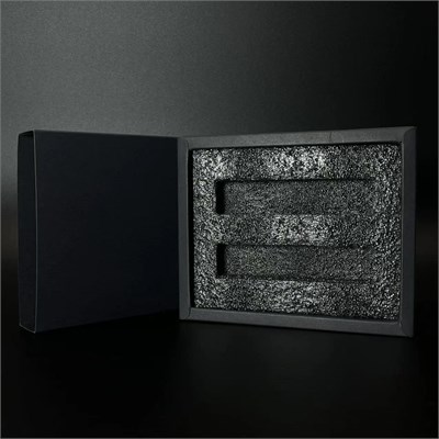 зак_Парфюм-бокс с черной вкладкой для помадок 10 мл, черный 0_K021-25x124x148 (P001-10) BLACK - фото 18316