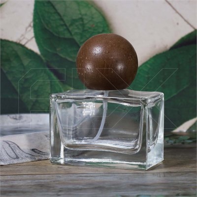 Атомайзер, стекло, 35мл, темная круглая крышка/дерево 0_S217-35 DARK - фото 18350