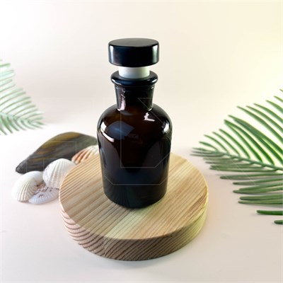 Флакон для парфюм- и аромамасел, 50мл, с пробковой крышкой, темное стекло 0_D015-50 - фото 18439