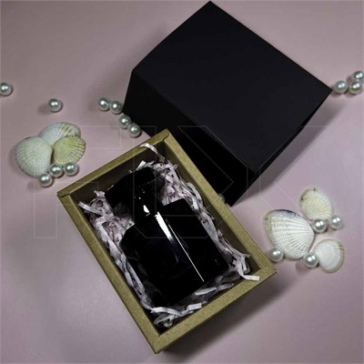 Коробка подарочная 40х80х110 мм, черно-песочный 0_K013-40x80x110 BLACK-SAND - фото 18680