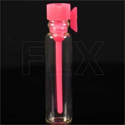 Фиолка 1 мл, прозрачное стекло, красная крышка (кратно 100) 0_F001-1 PS-KK - фото 18723