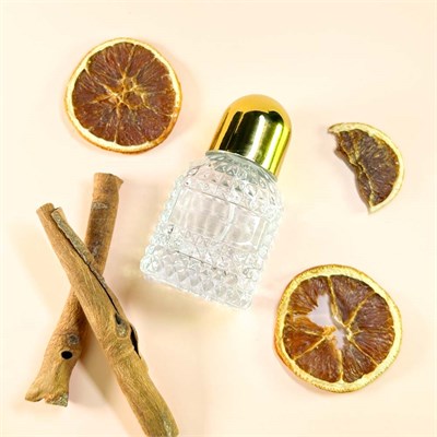 Атомайзер, 28мл, узорное стекло, золотая крышка-купол 0_S280-28 GOLD - фото 18825