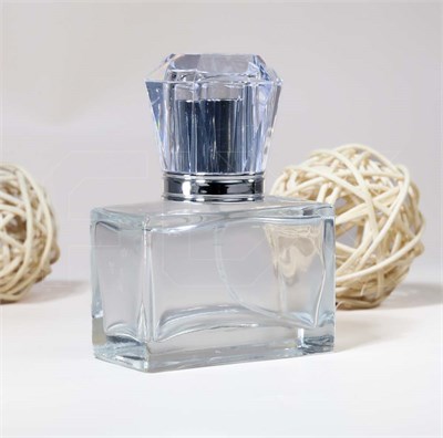 Атомайзер, стекло, 35мл, серебристая крышка/акрил 0_S248-35 SILVER - фото 18846