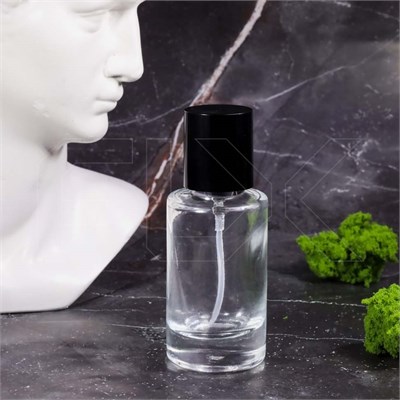 Атомайзер, стекло, 22мл, черная крышка/пластик 0_S298-22 BLACK - фото 18904