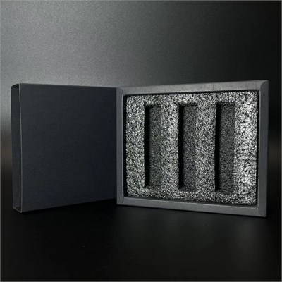 зак_Парфюм-бокс с черной вкладкой для помадок 5 мл, черный 0_K021-25x124x148 (P001-5) BLACK - фото 18919