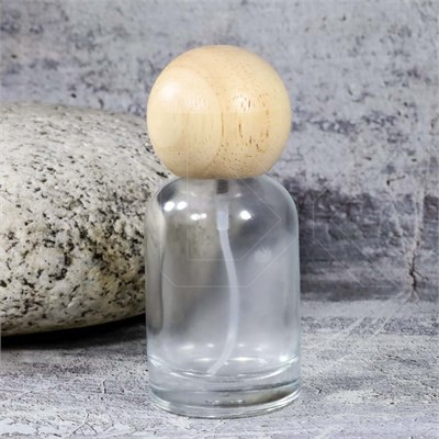 Атомайзер, стекло, 30мл, светлая круглая крышка/дерево 0_S254-30 LIGHT - фото 19095