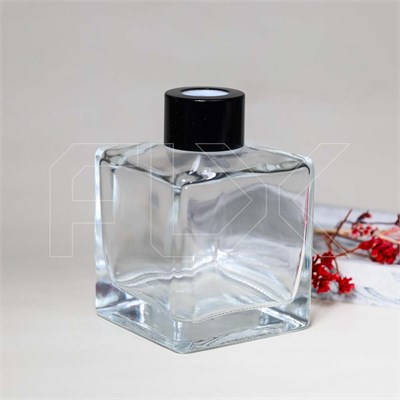 Флакон для аромадиффузора, 140мл, квадрат (черный) 0_D002-140-BLACK
