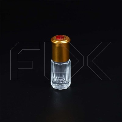 Флакон-роллер 3мл, стеклянный со стеклянным роликом, красный камень 0_M170-3 RED - фото 19147