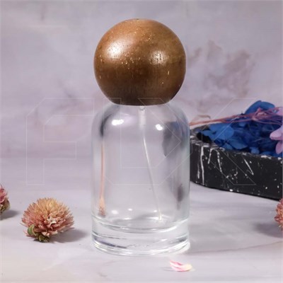 Атомайзер, стекло, 30мл, темная круглая крышка/дерево 0_S254-30 DARK - фото 19179