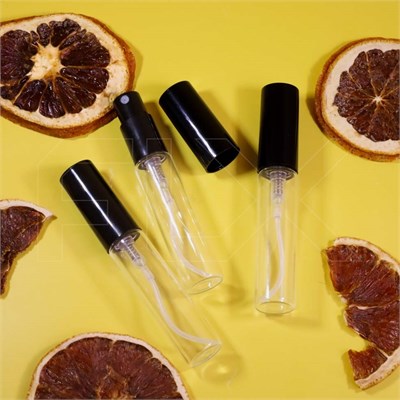 Атомайзер-защелка, пластиковый распылитель и крышка, 5мл 0_B020-5 BLACK - фото 19217