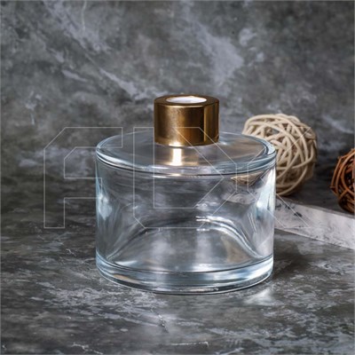 Флакон для аромадиффузора, 185мл, цилиндр (золотистый) 0_D001-185-GOLD - фото 19272