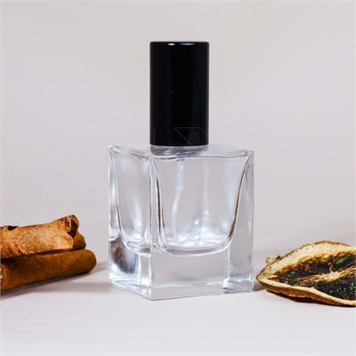 Атомайзер, 30мл, квадрат, черная крышка/металл 0_S228-30 BLACK - фото 19453