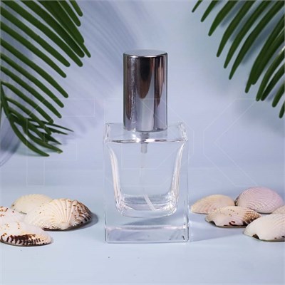 Атомайзер, 30мл, квадрат, серебристая крышка/металл 0_S228-30 SILVER - фото 19457