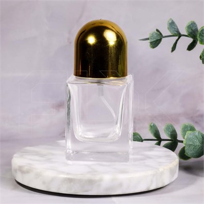 Атомайзер, 30мл, квадрат, золотая крышка-купол 0_S223-30 GOLD - фото 19474