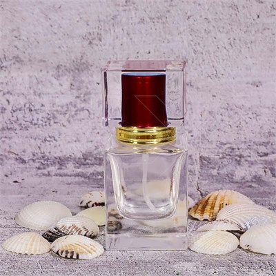 Атомайзер, 30мл, квадрат, красная крышка/пластик 0_S343-30 RED - фото 19478