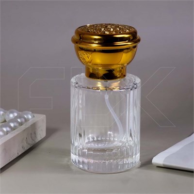 Атомайзер, 30мл, ребристый цилиндр, золотая крышка/пластик 0_S233-30 GOLD - фото 19486