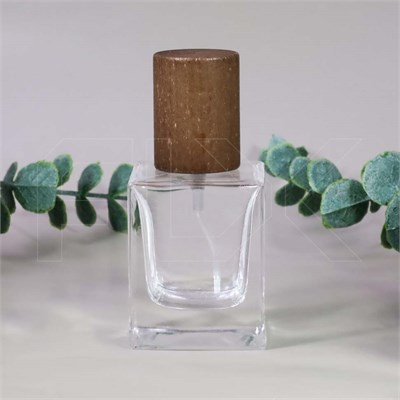 Атомайзер, 30мл, квадрат, темная крышка/дерево 0_S221-30 DARK - фото 19498