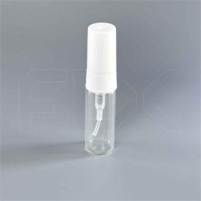 Атомайзер-карандаш 3мл, прозрачное стекло, белая пластиковая крышка (кратно 720) 0_S001-3 WHITE - фото 19503