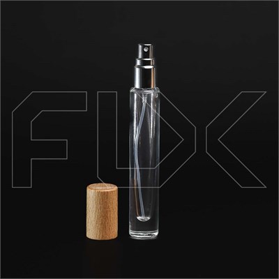 Новинка Атомайзер круглый, буковая крышка, 9 мл 0_S143-9 BEECH