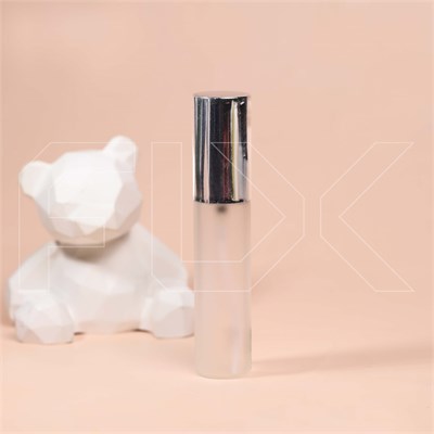 Атомайзер-карандаш 10мл, матовое стекло, крышка металл, серебристый цвет 0_S008-10 SILVER - фото 21340