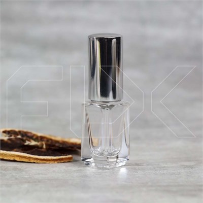 Атомайзер, прозрачное толстое стекло, серебристая крышка, 3,5мл 0_S068-3.5 SILVER - фото 23557