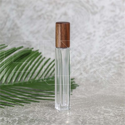 Новинка Атомайзер, квадрат, ореховая крышка, 10 мл 0_S144-10 WALNUT