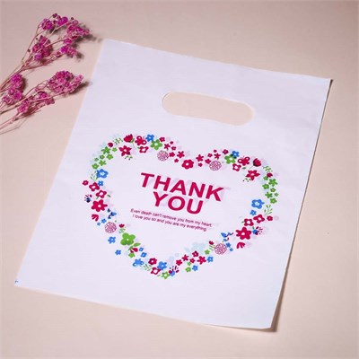 Пакет "Сердечко Thank you" 15х20 (кратно 100) PR239-15x20:PP - фото 7423
