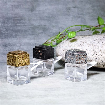 Автофлакон, 7мл, прозрачное стекло, крышка дерево/пластик, на прищепке AF001-7:AB - фото 7897