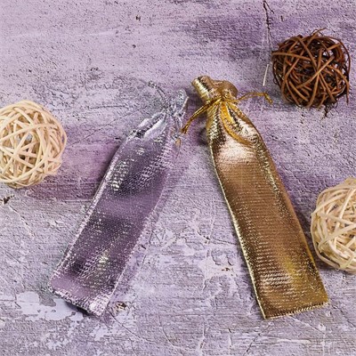 Мешочек подарочный "Лакшери" 16х3.5 см (кратно 100) MP003-16x3.5:CS - фото 8061