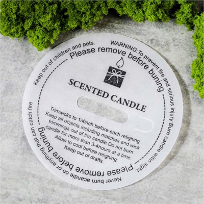 Декоративная наклейка для свечей, 60мм (кратно 10) E604-6:HZ - фото 8184