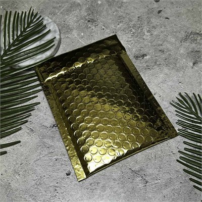 Металлизированные конверты с пузырчатой пленкой, 13х17 см, золотистые (кратно 50) KV303-13x17:BN - фото 9009