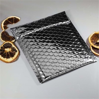 Металлизированные конверты с пузырчатой пленкой, 15х13 см, серебристые (кратно 50) KV302-15x13:BN - фото 9021