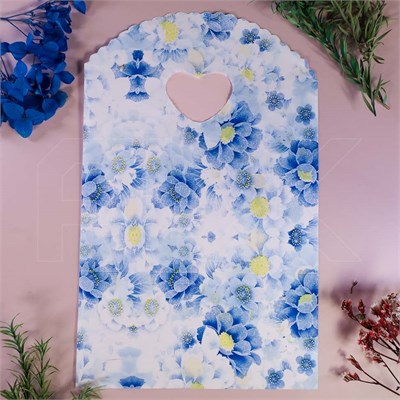 Пакет "Синие цветы" 13х21 (кратно 50) PR202-13X21:BI - фото 9314